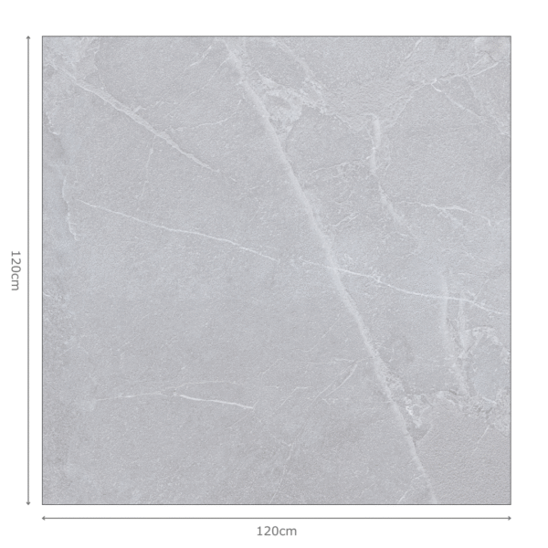 SICILY ASH Grey Stone Tiles 120x120cm