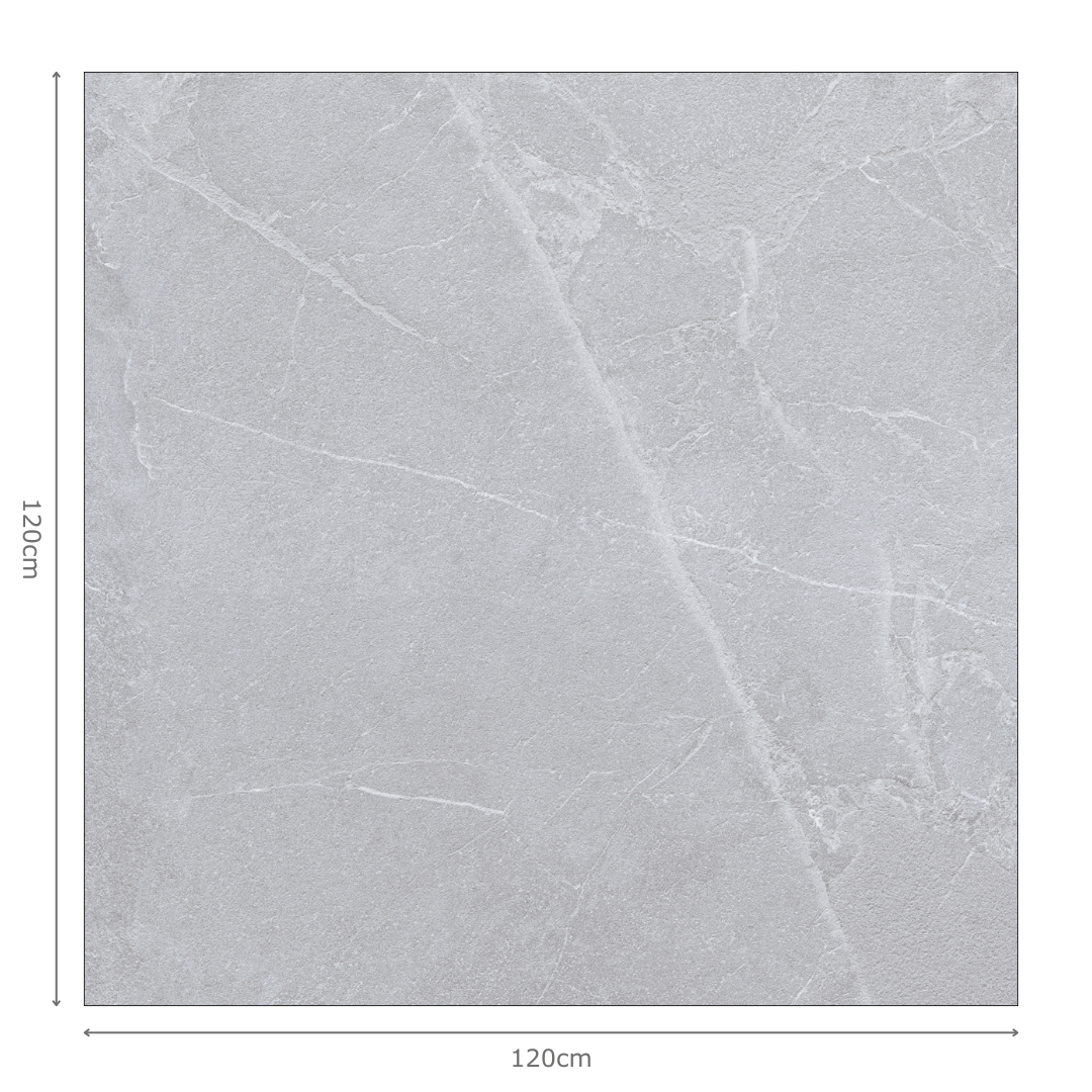SICILY ASH Grey Stone Tiles 120x120cm