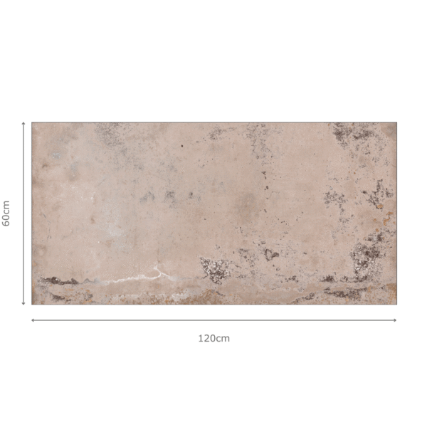SOIL BEIGE beige metallic tegel 60x120 cm – porseleinen tegel met warme beige metallic afwerking van Tegelplus voor stijlvolle Belgische interieurs