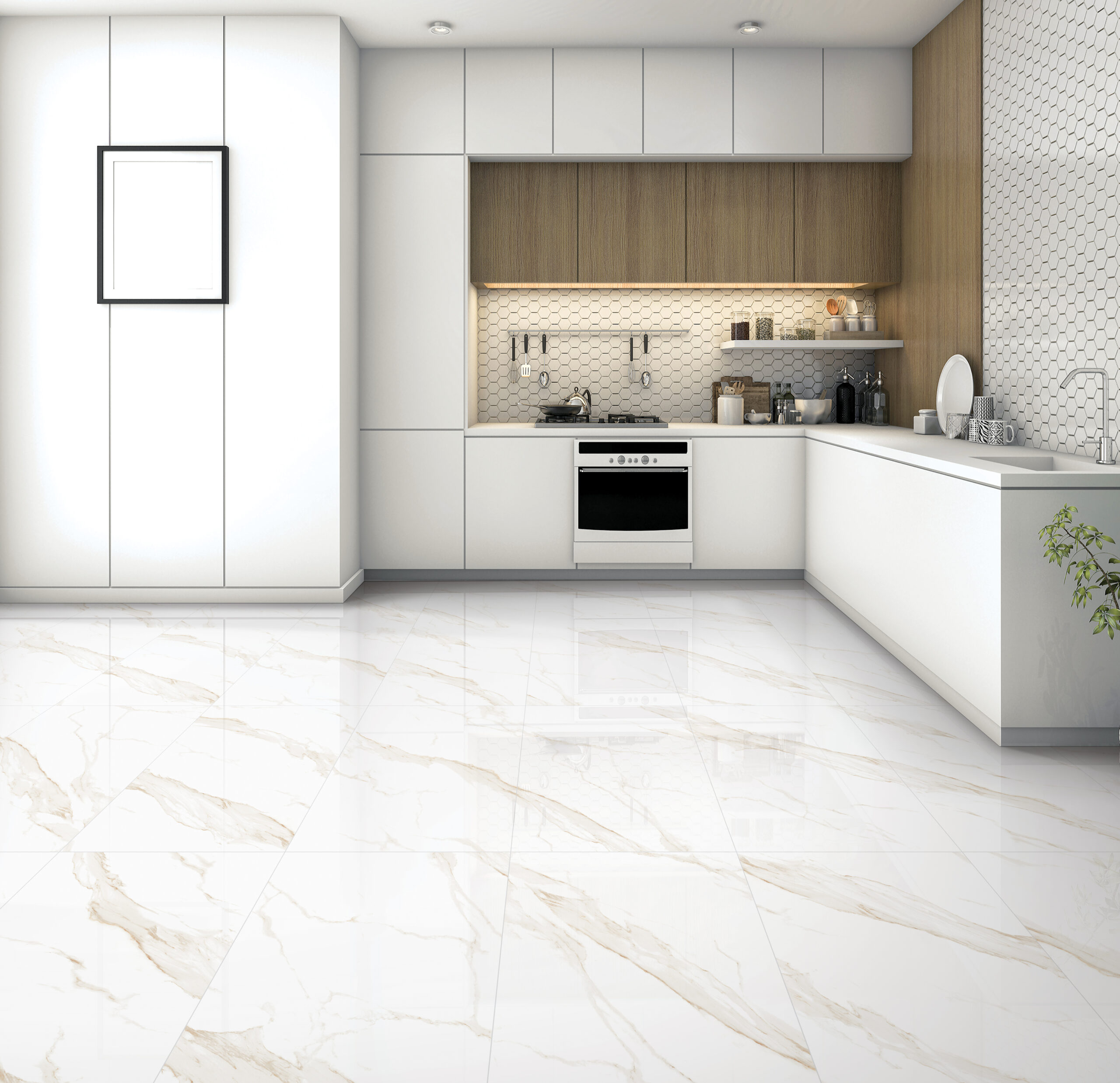 STATUARIO GOLD marmerlook tegel 60x120 cm met goudaccenten