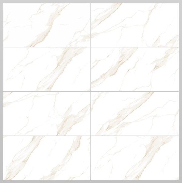 STATUARIO GOLD marmerlook tegel 60x120 cm met goudaccenten