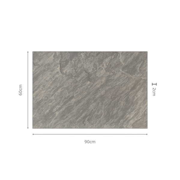 SAGAR BLACK antislip porseleinen natuursteen tegel 60x90x2 cm, zwarte tegel met grip – Tegelplus België