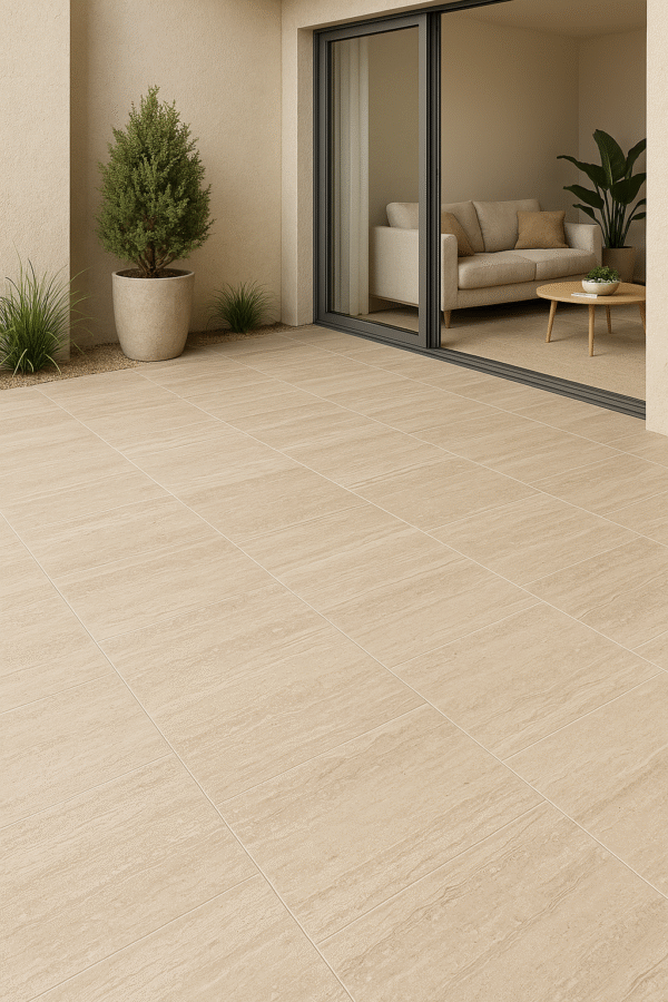 TRAVERTINE VEIN BEIGE tegel 60x120 cm mat