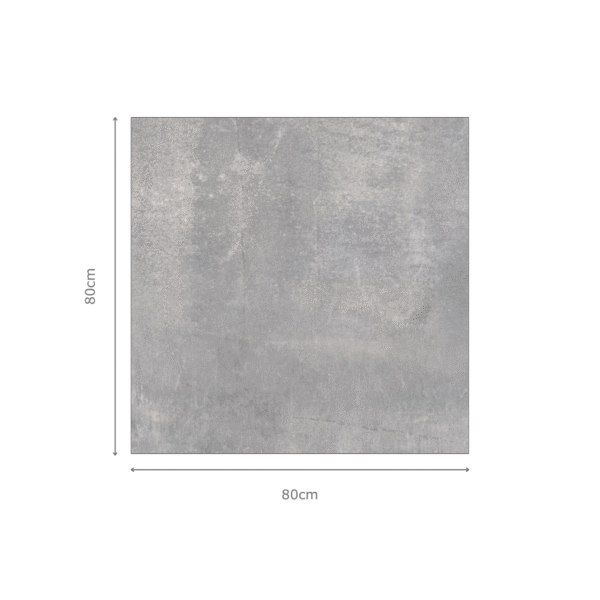 TOKO GREY cementlook tegel 80x80cm met matte afwerking – porseleinen tegel van Tegelplus voor moderne Belgische vloeren