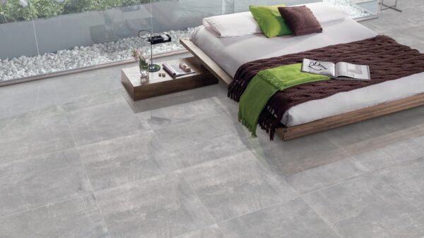 TOKO GREY cementlook tegel 80x80cm met matte afwerking – porseleinen tegel van Tegelplus voor moderne Belgische vloeren