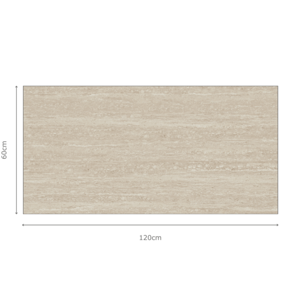 TRAVERTINE VEIN BEIGE tegel 60x120 cm mat