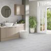 TRAVERTINE BIANCO 30x90cm matte tegel met natuursteenlook in helder wit tiles