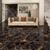 TRIVOLI GOLD Black Marble Tiles 60x120cm