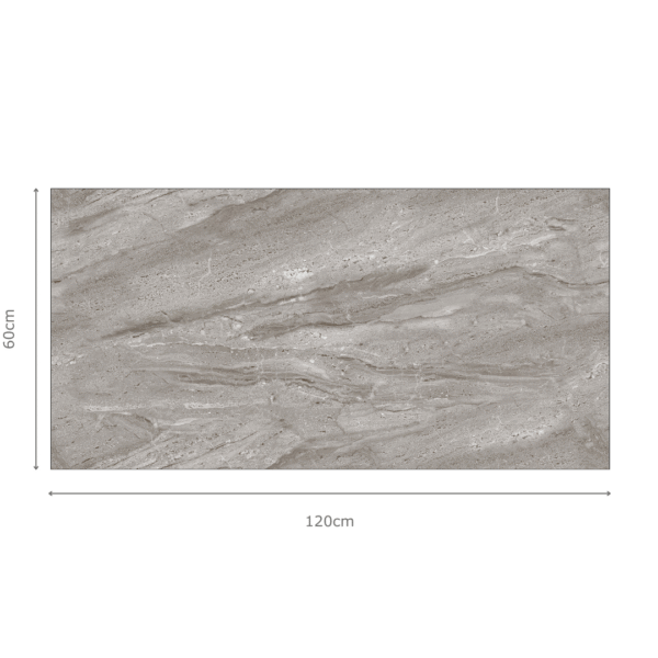 TURKEY GREY INFINITY - 60x120cm Glossy Tiles