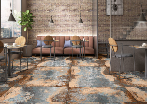 VENUS RUST bruine metallic tegel 60x120 cm – porseleinen tegel met luxe bruine metallic afwerking van Tegelplus voor stijlvolle Belgische interieurs