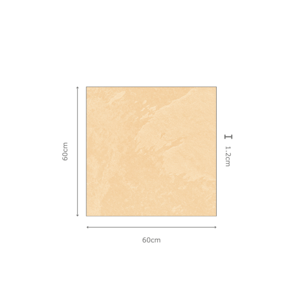 VELIT NATURAL beige natuursteenlook tegel 60x60x1.2cm met antislip oppervlak – porseleinen buitentegel van Tegelplus voor Belgische terrassen en tuinen