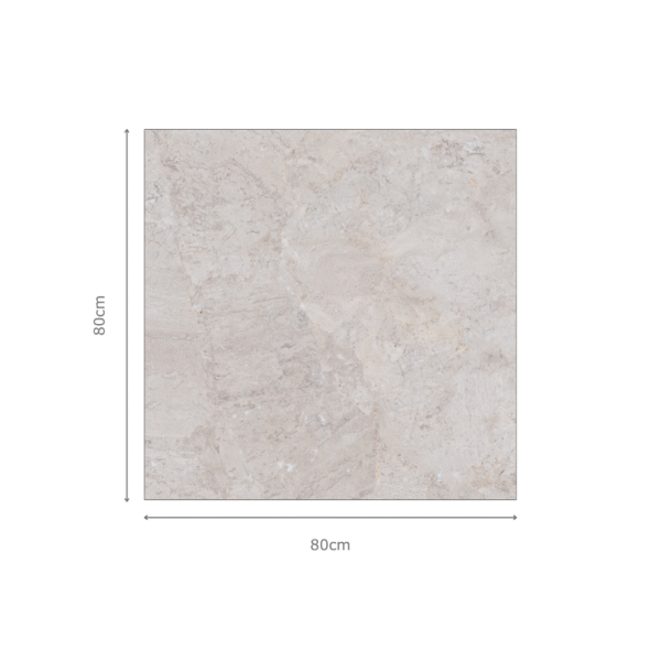 Modern bathroom with VERSACE WHITE marble-look wall and floor tiles