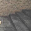 HARYANA NERO zwarte steenlook tegels, porselein, antislip R11 – formaten 60x60 en 80x80 cm – buitentegel voor België – Tegelplus