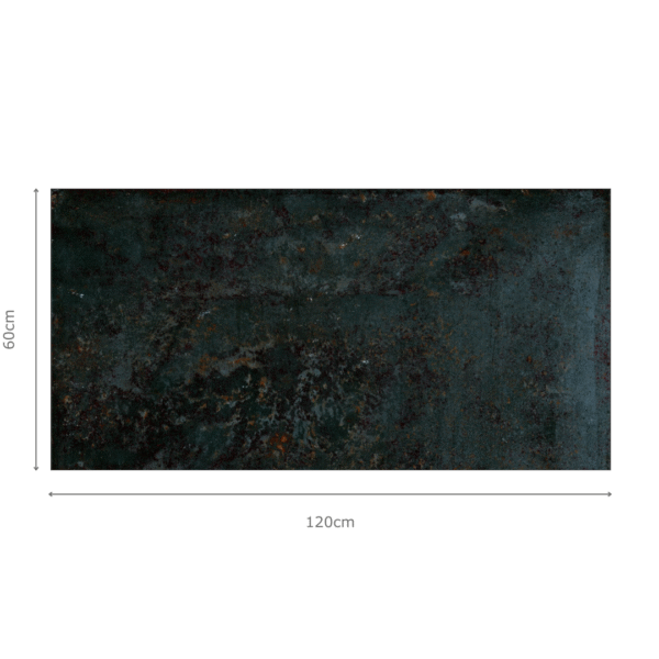 KRETOS METALO zwarte metallic tegel 60x120 cm – porseleinen tegel van Tegelplus met strakke metalen afwerking voor luxe Belgische interieurs
