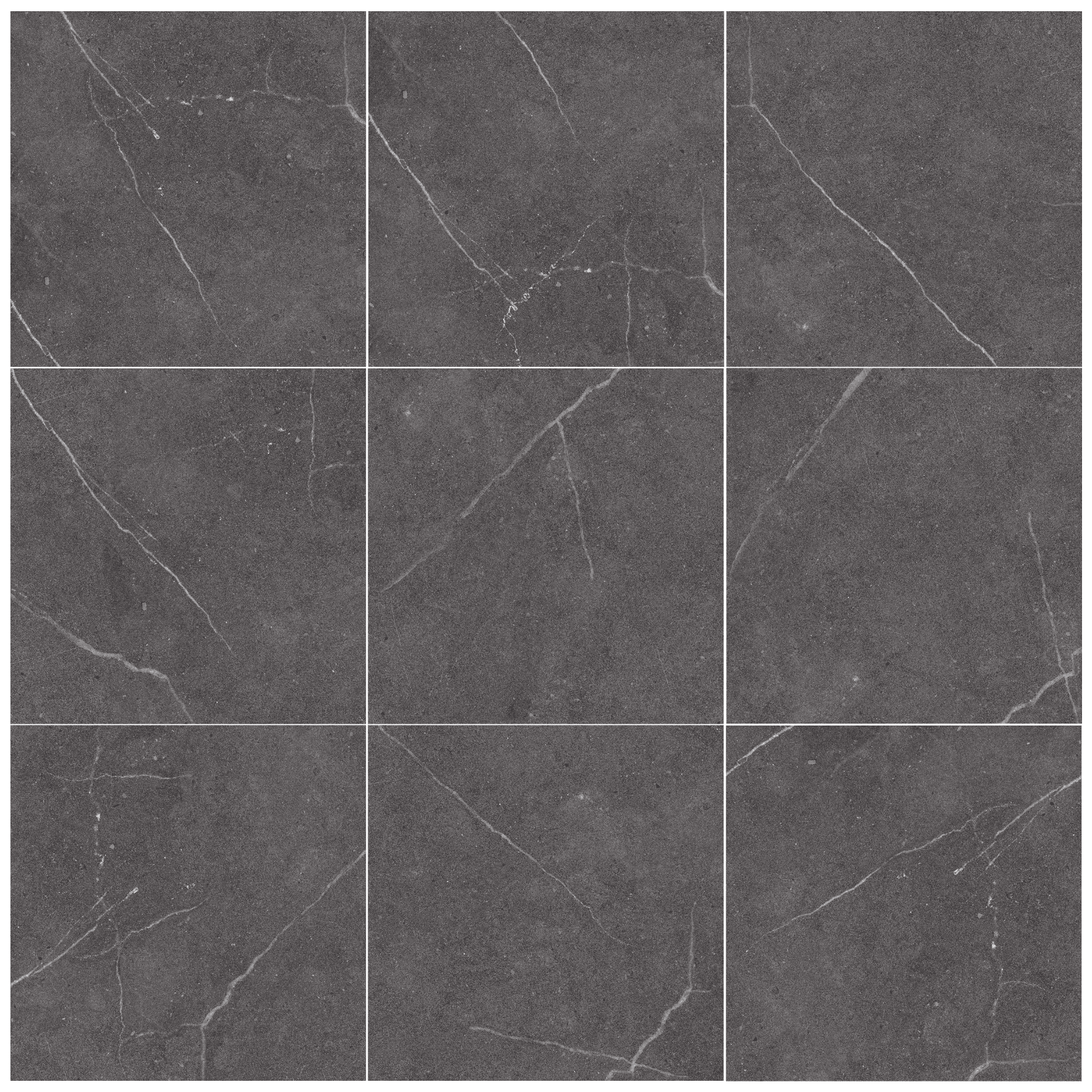 CRYSTAL BLACK - 80x80cm Glossy Tiles